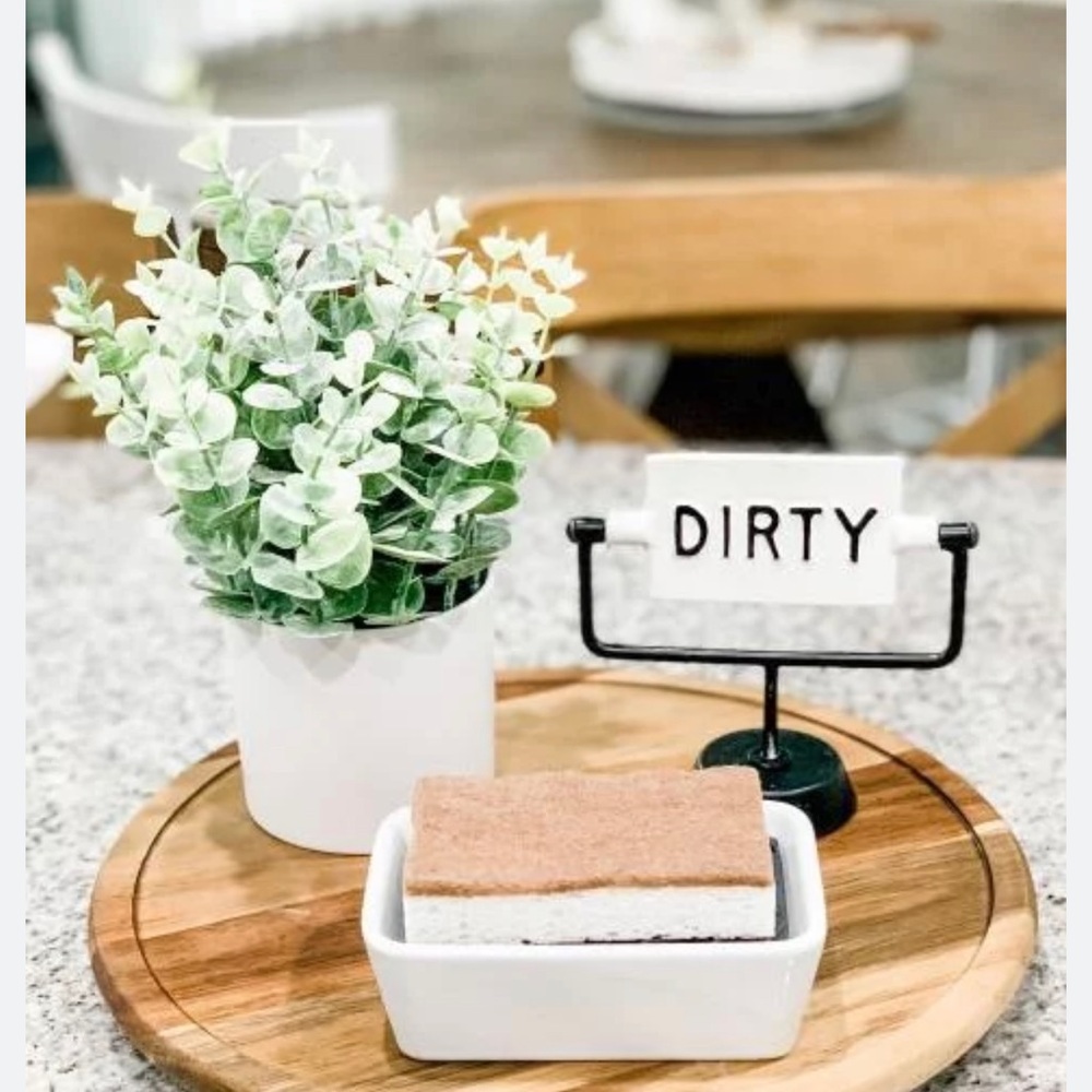 Hearth & Hand Dirty Clean Sign Reversible